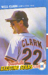 1988 Fleer Exciting Stars Baseball Cards       009      Will Clark